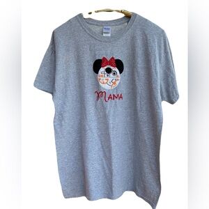DISNEY Embroidered Mouse Ears STAR WARS BB8  “MAMA” T-Shirt size L